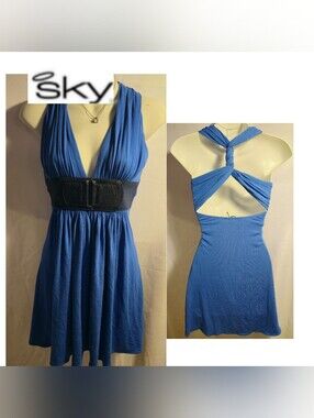 Sky blue dress.  Sz Sm